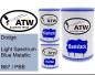 Preview: Dodge, Light Spectrum Blue Metallic, B67 / PBB: 500ml Lackdose + 500ml Klarlack + 250ml Härter - Set, von ATW Autoteile West.